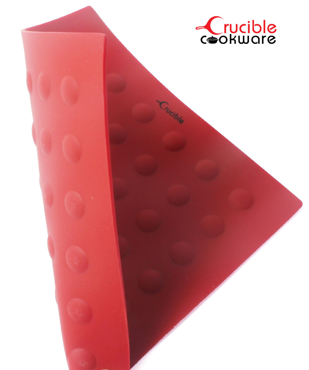 Silicone Potholders (5-Pack Mix Red) for Cast Iron Skillets and more