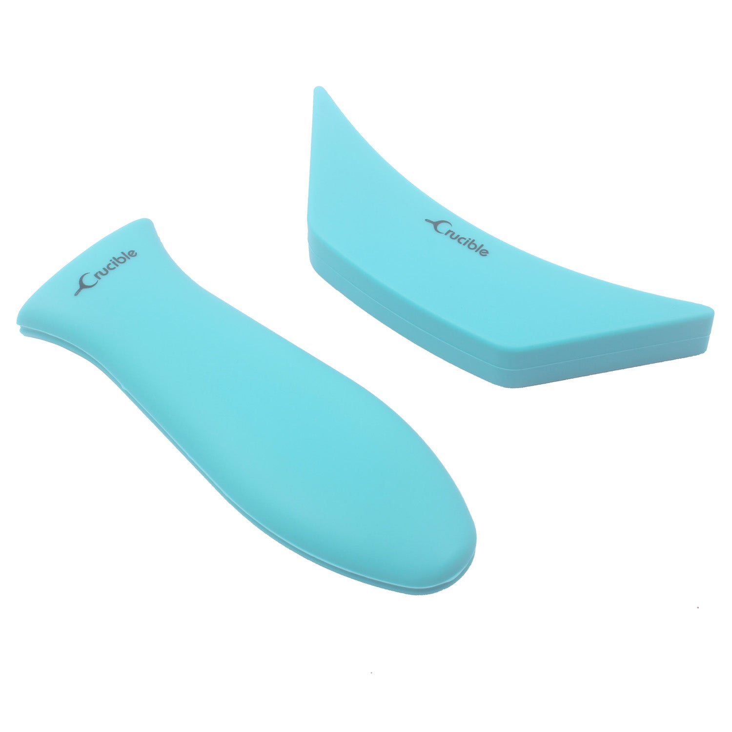 Silicone Potholders (2-Pack Combo Turquoise) - Handle Covers for Cast Iron Skillets