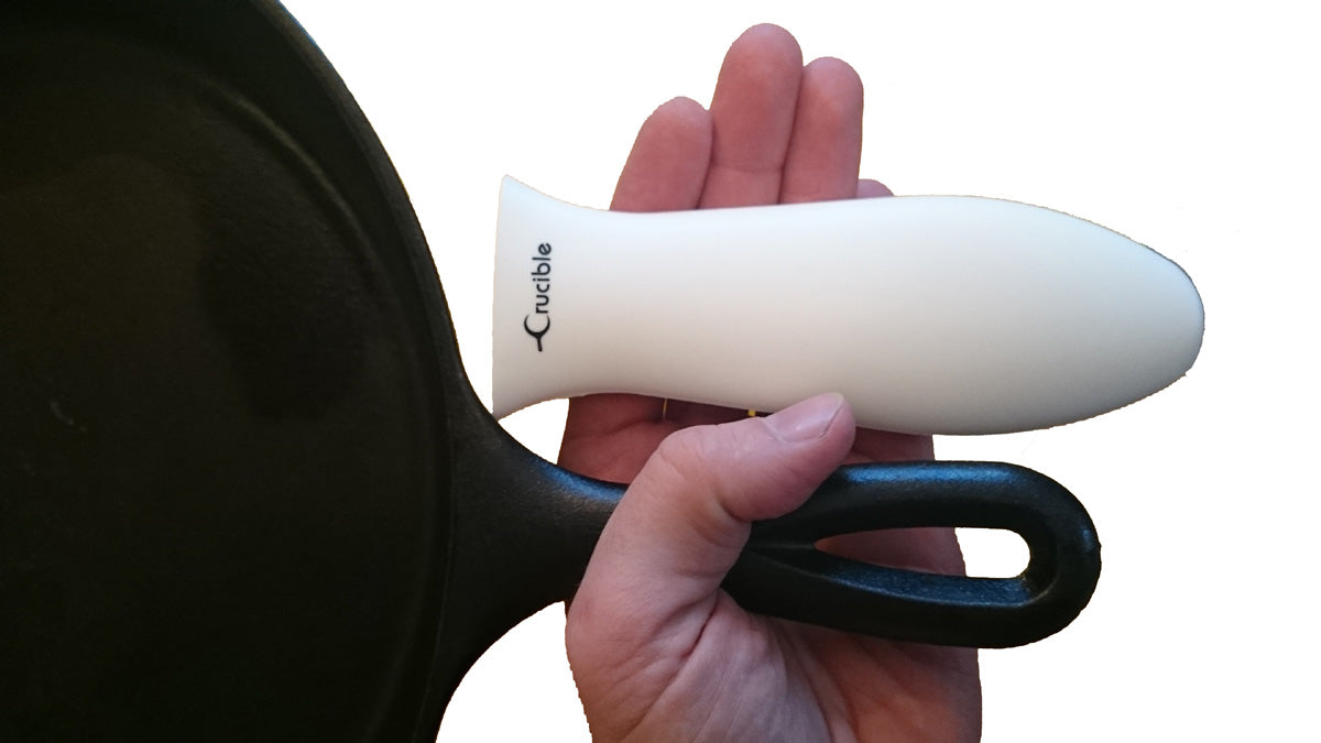 Silicone Potholder (White Large) for Cast Iron Skillets